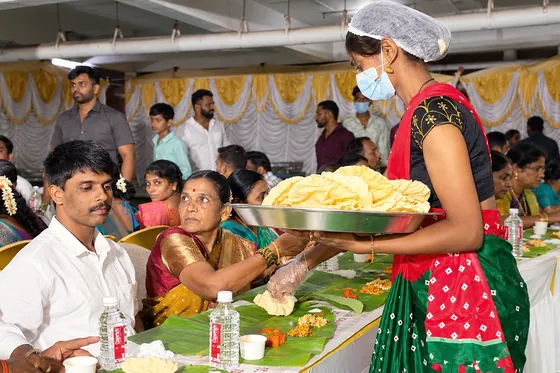 Tray of sweets served during event dining.